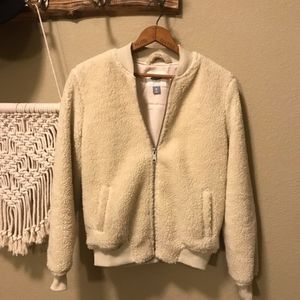 NWOT Sherpa bomber jacket
